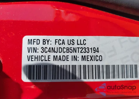 2022 Jeep Compass (Red) Edition 4X4 from USA, damaged, VIN 3C4NJDCB5NT233194